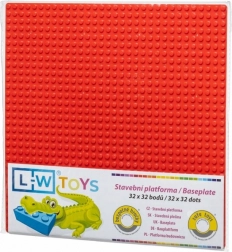 Plaque de base de construction 32×32 rouge