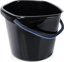 Seau en plastique noir 10 l