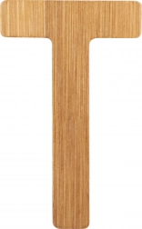 small foot lettre T en bambou