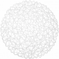 Set de table rond en papier 35 cm blanc