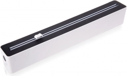 Dispenser for plastic wrap and baking paper – black