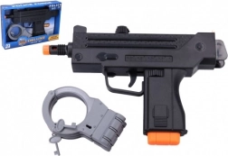 Police Submachine Gun with Handcuffs Set