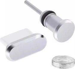 Da23a dust plug usb-c 2pcs silver