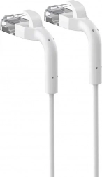 Patchcord Extralink Cat.6 U/FTP Copper White 0.5m with Flexible Ends
