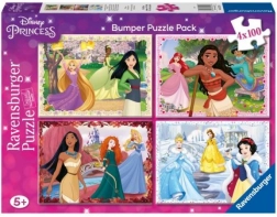Disney: Prinsessen 4x100 stukjes