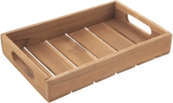 Teak Wood Serving Tray 26 × 18 cm