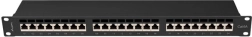 Patch Panel 24 Ports 1U Cat 6A Black