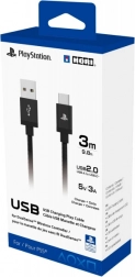 câble de charge usb hori pour dualsense playstation 5, 3 m