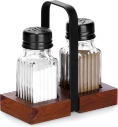 Salz- und Pfefferstreuer mit Ständer, 3-teiliges Set Vilde