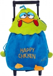 Plush Backpack on Wheels Chick