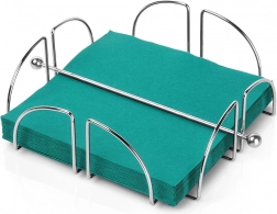 Stahl-Serviettenhalter mit Andruckstange 18 × 18 cm