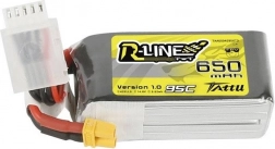 Tattu R-Line LiPo Battery 650 mAh 14.8 V 95C 4S with XT30 Connector