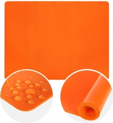 Siliconen werkmat voor deeg SILLINIE 60 × 50 cm, oranje