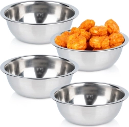 Set of Stainless Steel Bowls 250 ml, 4 pcs