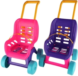 Teddies Puppenwagen Buggy Sport rosa‑lila