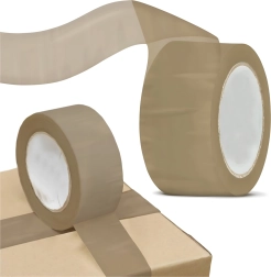 Brown packing tape 48 mm x 100 m – strong and durable