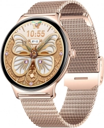 Smarte Uhr Colmi V89 aus Edelstahl – Gold