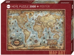 HEYE Puzzle – World, 2000 Pieces