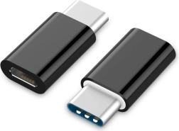 Adapter USB-C naar microUSB (V) zwart