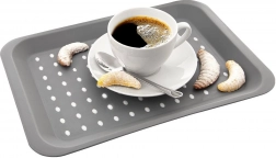 Gray serving tray 33 × 23 cm