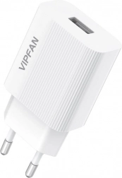 USB-Ladegerät Vipfan USB 2,4A Weiß
