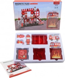 Jeu de construction magnétique pour enfants dans une boîte pratique