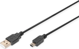 USB 2.0 Kabel A auf Mini USB B 5‑polig 1 m schwarz