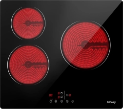 IsEasy induction glass-ceramic cooktop with 3 zones, 5,500 W