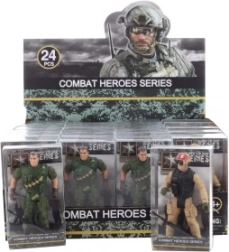 Figurine de soldat avec arme 9 cm