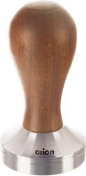 Espresso tamper made of stainless steel and wood 50 mm