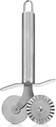 Double stainless steel pastry and pasta wheel 4 cm