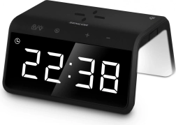 Digitale Uhr mit Wecker und kabellosem Ladegerät SDC 7900QI