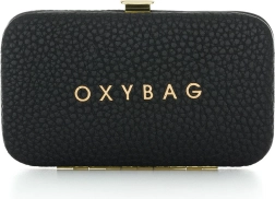 Reise-Maniküre Leder Schwarz