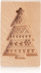 Wooden cookie mold – Christmas tree 13 × 8 cm