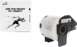 Selbstklebende Etiketten TB Print für BROTHER 62 × 29 mm, schwarzer Druck auf Weiß, 800 Stk.