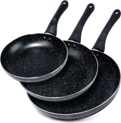 Set de poêles en granit Black Line 3 pcs 20 / 24 / 28 cm