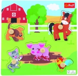 Wooden Mini Farm Puzzle, 5 Pieces