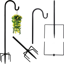 Garten-Hängehaken für Blumen, Futterstellen und Lampions 80 cm
