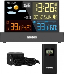 Station météo METEO SP110C avec DCF, noir