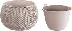 Pot Splofy Bowl avec insert 29 cm moka