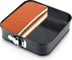 Expandable granite square baking pan 24 × 24 × 6.8 cm