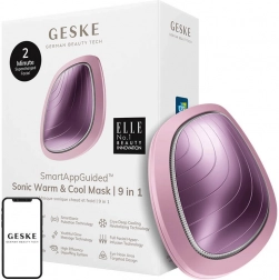 Schallmassage-Maske 9 in 1 Geske mit App (Rosa)
