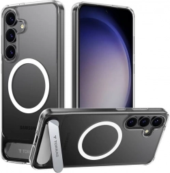 Coque magnétique transparente TORRAS Pstand avec support pour SAMSUNG S25+