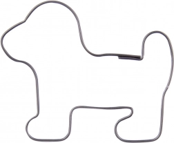 Stainless steel cookie cutter dog 5.5 cm