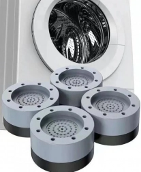 Antivibrations-Gummiunterlagen für Waschmaschine, Geschirrspüler, Trockner und Kühlschrank, 4 Stück