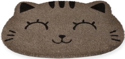 Paillasson d'entrée chat gris