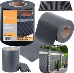 Graphit-Zaunband mit UV-Schutz und 20 Clips