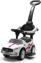 Loopauto met duwstang en geluiden BABY MIX Racer – wit