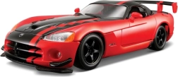 Bburago 1:24 Dodge Viper SRT10 ACR rouge noir 18-22114