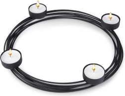 Black Metal Candle Holder for 4 Candles Home Styling Collection